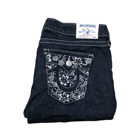 Vintage True Religion Jeans Size 32 BOOT CUT Embroidered - Picture 3 of 9